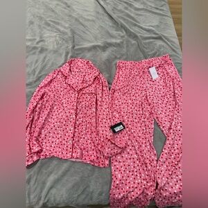 Kate Spade Pink Heart Pajama Set